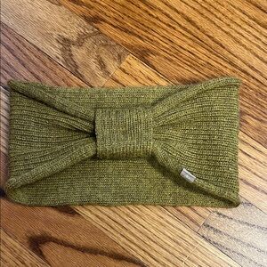 Baby alpaca wool Green Knit Headband